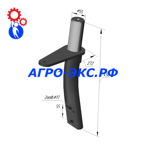 Стойка поворота режущего узла (55 мм) 4х4.01.021.00.000
