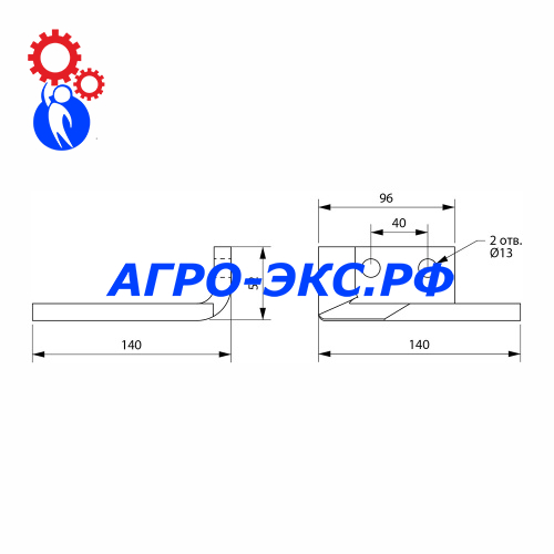 Крыло левое РЗЗ.09.01.400-01_1