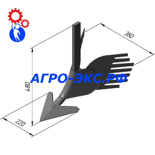 Корпус окучника 2H.082.04.000-18